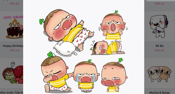 cách tải sticker trên zalo